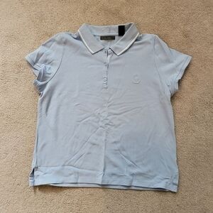Liz Claiborne Womens Blue Polo Shirt